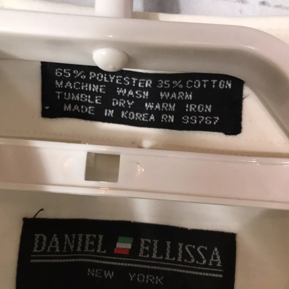 Daniel Ellissa Long Sleeve Ivory  Dress Shirt - Picture 7 of 8